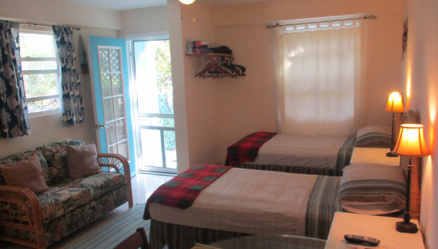 Twin with shower room